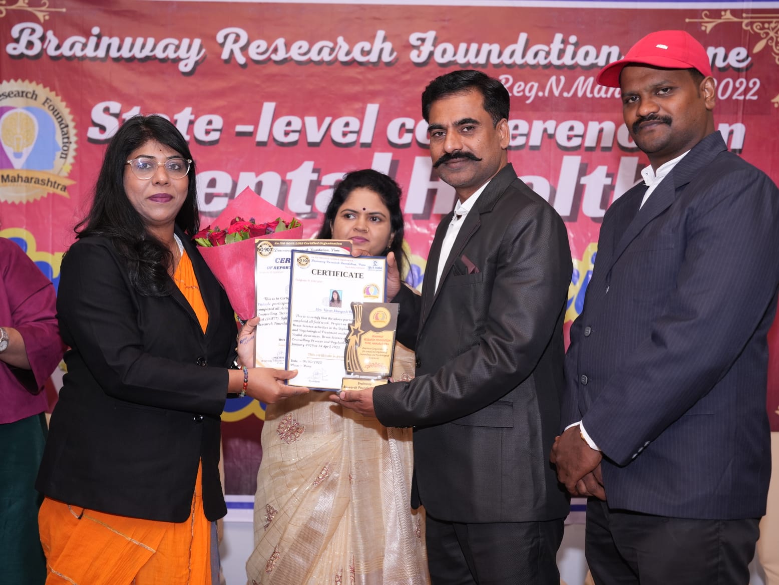 Kiran Pahade receiving recognition for her work